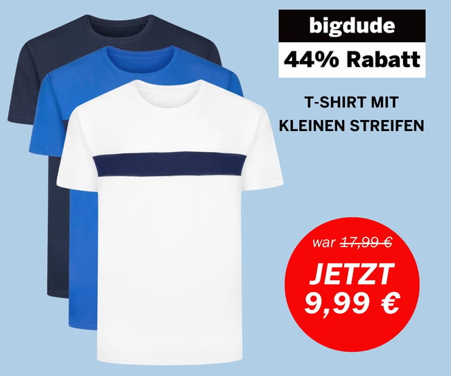 Bigdude Wochenangebot – T-Shirt jetzt nur 9,99 €